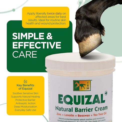 مرهم كريم بشرة الخيول من تي آر إم | حماية طبيعية وتخفيف وترطيب بشمع العسل والزنك - 400 مل in Kuwait