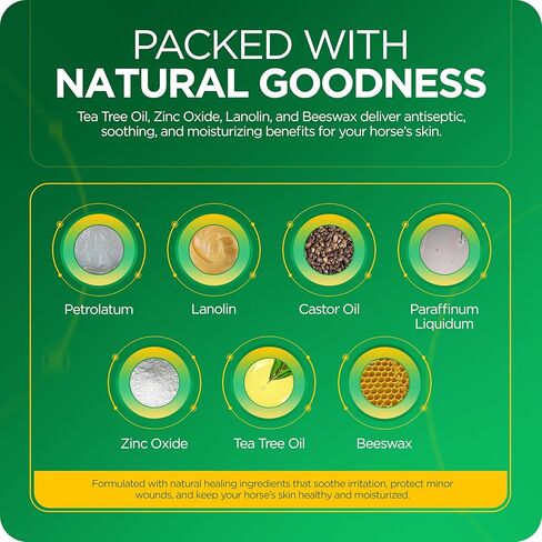 مرهم كريم بشرة الخيول من تي آر إم | حماية طبيعية وتخفيف وترطيب بشمع العسل والزنك - 400 مل in Kuwait