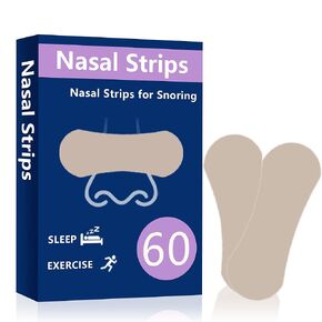 شرائط الأنف HuiPoLii للشخير (60 قطعة)، شرائط الأنف للتنفس، شرائط أنف غير مرئية قوية وفعالة، مضادة للشخير، مناسبة لكل من الرجال والنساء. in Kuwait