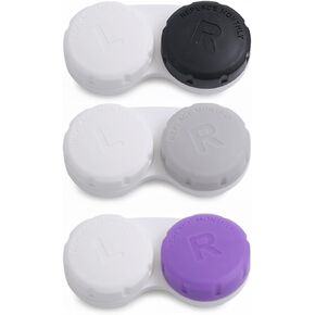 Contact Lens Case, 12 Pack Colorful Empty Contact Lens Cases Box Holder Container for Storage, Travel, Daily Home Use in Saudi Arabia