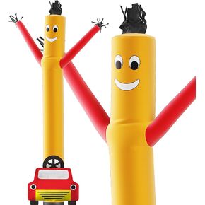 LookOurWay Air Dancers Inflatable Tube Man Attachment - 15 Feet Tall Wacky Waving Inflatable Dancing Tube Guy for Business Promotion (Blower Not Included) - Car Wash with Car Shape in Kuwait