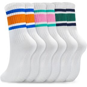 6 أزواج بيلاتيس الجوارب مع قبضة للنساء لا تنزلق الجوارب اليوغا لرقص الباليه حافي القدمين جوارب طاقم الحوامل in Kuwait