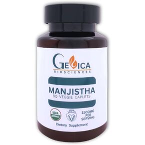 مانجيستا عضوي من وزارة الزراعة الأمريكية (جذر الفوة) - 1500 مجم لكل حصة (750 مجم كبسولات نباتية) - مكمل عشبي أيورفيدي - مسحوق جذر كامل - بدون مستخلص، بدون مواد مالئة - 90 قطعة in Kuwait