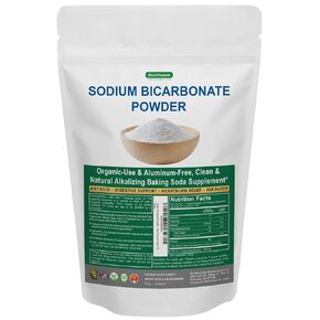 Sodium Bicarbonate Powder for Organic Use, Grade 1 Aluminum Free Baking Soda, Natural No Chemicals, Pure Powder for Cooking, Bicarbonato De Sodio Para Tomar en Polvo, 1 lb in Saudi Arabia