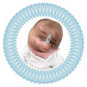 1Inch Black Snap Hair Clips, 60Pcs Small Hair Clips for Little Girls, Baby Infant 3cm Candy Color Hair Clips Barrettes for Toddlers Hair Accessories in Kuwait