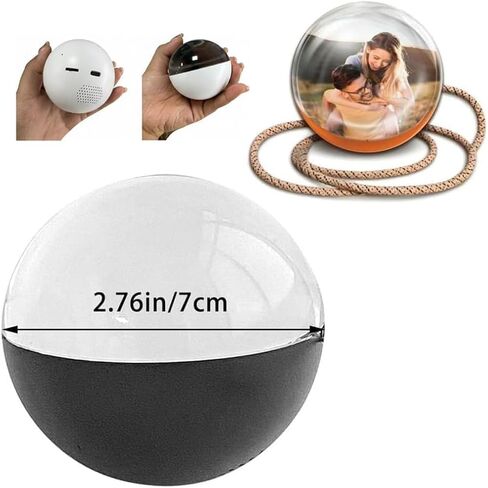2025 3D Memory Orb: كرة بلورية LED بالموجات فوق الصوتية المخصصة لتحميل الصور ومقاطع الفيديو | هدايا فريدة للذكرى السنوية وأعياد الميلاد وعيد الميلاد (أبيض) in Kuwait