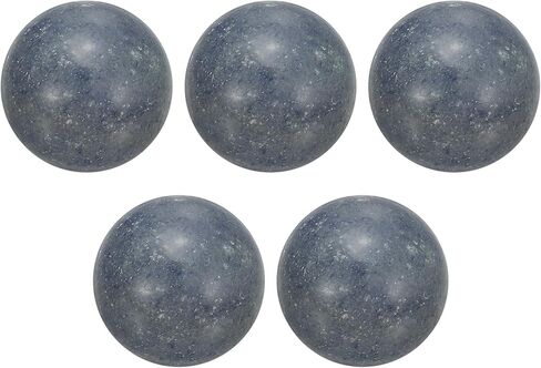uxcell 5 Pcs Gemstone Sphere Balls, 20mm Mini Natural Quartz Sphere Polished Hand Carved Crystal Ball for Garden Kitchen Living Room Bathroom, Black Gray in Saudi Arabia