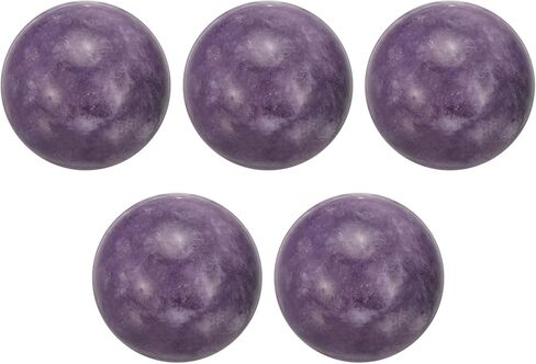 uxcell 5 Pcs Gemstone Sphere Balls, 20mm Mini Natural Quartz Sphere Polished Hand Carved Crystal Ball for Garden Kitchen Living Room Bathroom, Black Gray in Saudi Arabia