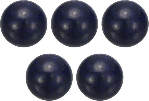 uxcell 5 Pcs Gemstone Sphere Balls, 20mm Mini Natural Quartz Sphere Polished Hand Carved Crystal Ball for Garden Kitchen Living Room Bathroom, Black Gray in Saudi Arabia
