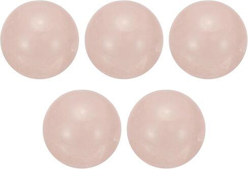uxcell 5 Pcs Gemstone Sphere Balls, 20mm Mini Natural Quartz Sphere Polished Hand Carved Crystal Ball for Garden Kitchen Living Room Bathroom, Black Gray in Saudi Arabia