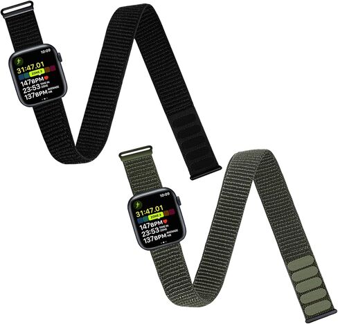 2 Pack Ankle/Arm Band Compatible for Apple Watch 49/46/45/44/42/41/40/38mm in Kuwait