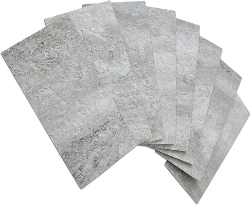 AULIGET 3" x 6" Subway Tile Peel and Stick Backsplash, Thick PVC Stick on Wall Tiles (100, Beige Slate) in Saudi Arabia