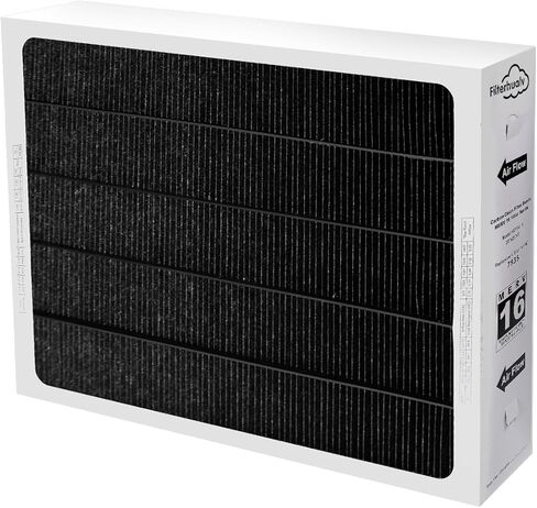 X7935 MERV 16 مرشح الهواء ، مرشح الهواء 20x20x5 مرشح استبدال نظيف الكربون لـ Len-Nox HCC14-23 ، الحجم الفعلي 19.8 * 19.6 * 4.3 بوصة (1 حزمة) in Kuwait