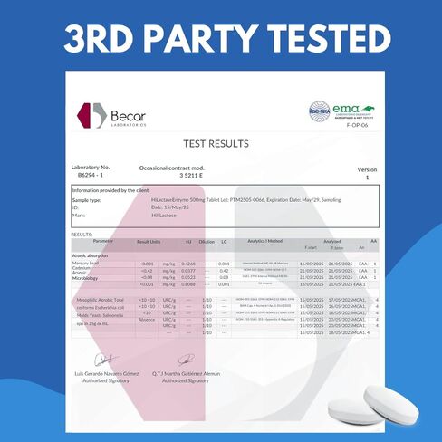 18,000FCC Extra Strength Lactose Intolerance Enzyme per Pill, Support Dairy Digestion, 60 Dairy Pill. Works with Milk, Yogurt, Cheese, Pop Corn, and More. Lactose Intolerance Pills. in Saudi Arabia