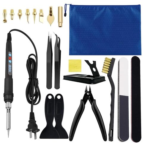3D Printer Finishing and Smoothing Tools Kit Includes Digital Soldering Iron, Deburring Tool, Electric Polishing Machine for 3D Printer Removal, Cleaning, and Finishing in Saudi Arabia