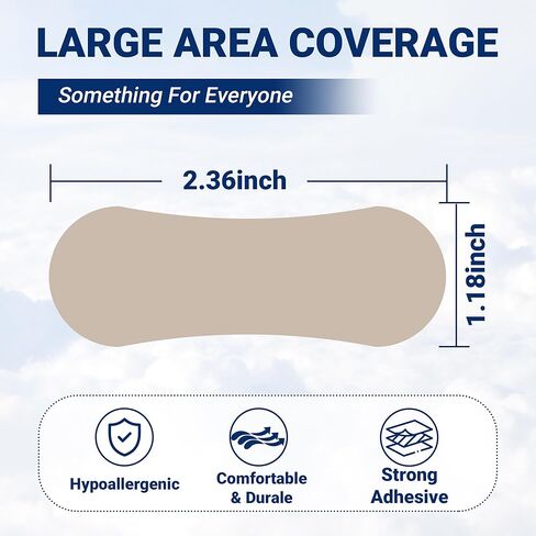 شرائط الأنف HuiPoLii للشخير (60 قطعة)، شرائط الأنف للتنفس، شرائط أنف غير مرئية قوية وفعالة، مضادة للشخير، مناسبة لكل من الرجال والنساء. in Kuwait