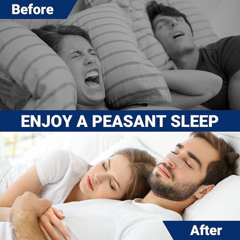 شرائط الأنف HuiPoLii للشخير (60 قطعة)، شرائط الأنف للتنفس، شرائط أنف غير مرئية قوية وفعالة، مضادة للشخير، مناسبة لكل من الرجال والنساء. in Kuwait