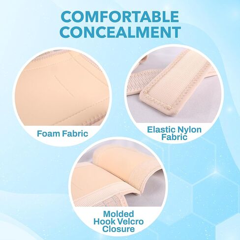 JJ CARE Feeding Tube Belt (Large/Extra Large), Breathable PEG Tube Belt, Nylon Fabric Gtube Belt Compatible with PEG Tubes and Gastrostomy Tubes, Adjustable and Washable G Tube Holder in Saudi Arabia
