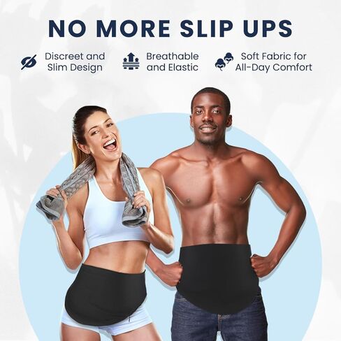 Ostomy Belt for Men & Women | Colostomy Ostomy Bag Covers for Sports | Discreet Ileostomy Belt | Ostomy Bag Cover | Ostomy Wrap Abdomen | Inner Pocket to Hold Ostomy Pouch (Black, Medium) in Saudi Arabia