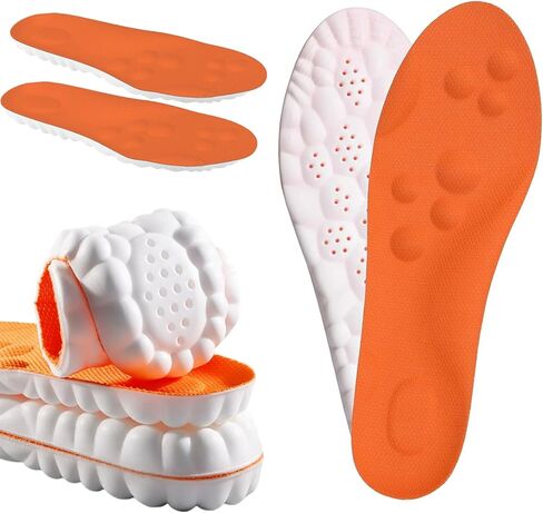 Steppers Insoles for Men and Women, 4D Memory Foam Cloud Insoles with Arch Support, Anti-Fatigue Comfort, Shock Absorption Soles and Foot Pain Relief, Trim to Fit All Shoe Types (for Men 6.5-11) in Saudi Arabia