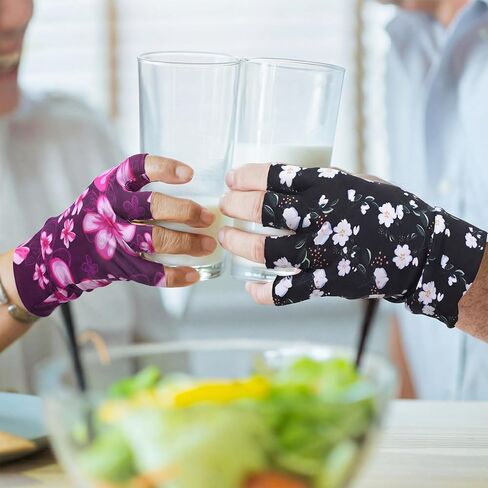3 Pairs Elderly Skin Thin Protector Gloves Tone Fingerless Gloves Protecting Thin Skin Covering Bruises Abrasion in Saudi Arabia