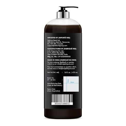 MAJESTIC PURE Pure Jamaican Black Castor Oil for Hair Care, Strengthening, Nourishing, and Volumizing Formula - Non GMO Verified, 16 Fl Oz in Saudi Arabia