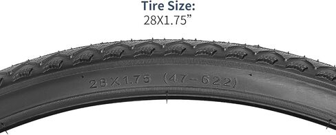 YUNSCM 2-PCS 28 بوصة إطارات الدراجة 28x1.75/47-622 و28 بوصة أنابيب الدراجة صمام شريدر وشريطين حافة متوافق مع 28 × 1.5 28 × 1.75 28 × 1.90 إطارات وأنابيب الدراجة/الدراجة (P-1027) in Saudi Arabia