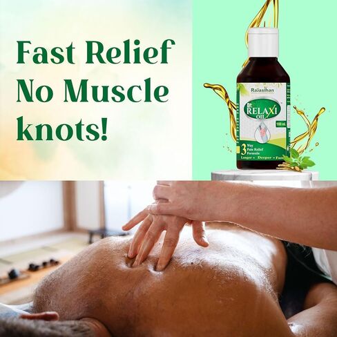R K Dr Relaxi Oil Rajasthan Herbals|محلول طبيعي من الأيورفيدا|زيوت التدليك العشبية| مكونات طبيعية آمنة ونقية 100 مل in Kuwait