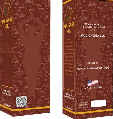 Ayurvedic Massage Oil | Herbal Body Massage Oil | Natural & Vegan | For Relaxation & Daily Wellness | 4 Fl Oz in Saudi Arabia