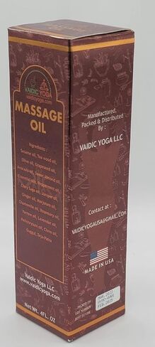 Ayurvedic Massage Oil | Herbal Body Massage Oil | Natural & Vegan | For Relaxation & Daily Wellness | 4 Fl Oz in Saudi Arabia