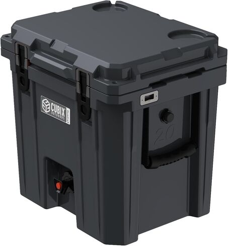 موزع مشروبات محمول من Cubix Outdoors QuadraX سعة 5 جالون للحفلات والتخييم والشاطئ | يُستخدم كإبريق ماء أو مبرد للمشروبات الرياضية | الاحتفاظ بالبرد 5 أيام in Kuwait