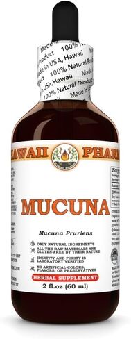 Mucuna (Mucuna Pruriens) Dry Seed Tincture, Made in Hawaii, Organic Raw Materials, All Natural, Vegan, Pure Liquid Extract - 4 fl.oz in Saudi Arabia