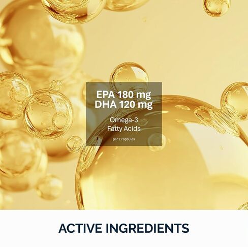 NFO Omega 3 Premium [90 Softgels] Fish Oil with High Concentrations of EPA & DHA (Triglyceride Form) & Vitamin E, High-Potency Omega 3 Fish Oil Softgels, Premium Omega3 Fatty Acids from Finland in Saudi Arabia