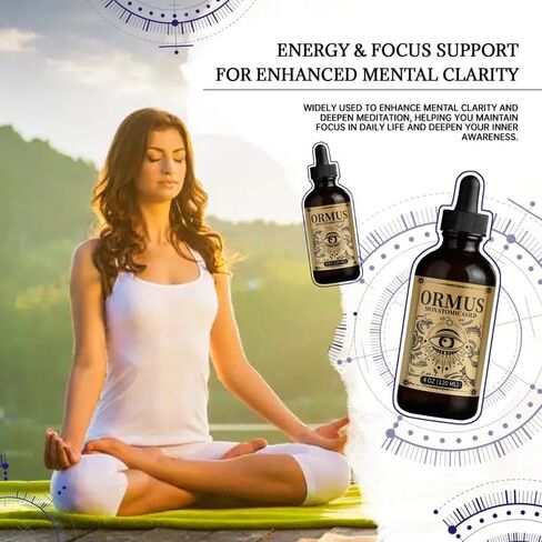 Ormus Monoatomic Gold Oil-Ormus Gold Oil Pineal Gland, Unlock Mental Clarity, Enhance Cellular Health, Increased Energy & Vital Force, Cleanse Your pineal Gland in Saudi Arabia