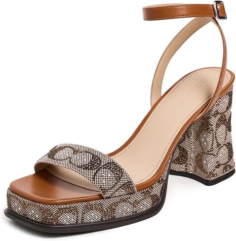 COACH womens Platform Sandal in Crystal Signature Jacquard in Saudi Arabia
