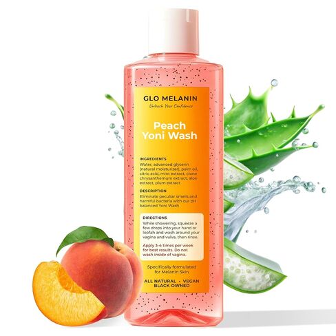 غسول زيت جلو ميلانين يوني للنساء لتوازن درجة الحموضة والبلل، زيت مهبلي أو أنثوي للشعر الناشئ مع بتلات الورد واللوز وفيتامين هـ وزيوت الجوجوبا مزيج عشبي للعناية باليوني (2 أونصة / 60 مل) in Kuwait