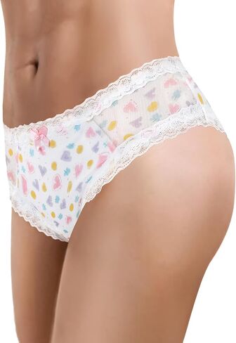 Littleforbig Unisex Hipster Briefs Hearts and Dots Pattern Mesh Shaping Tucking Gaff Briefs in Saudi Arabia