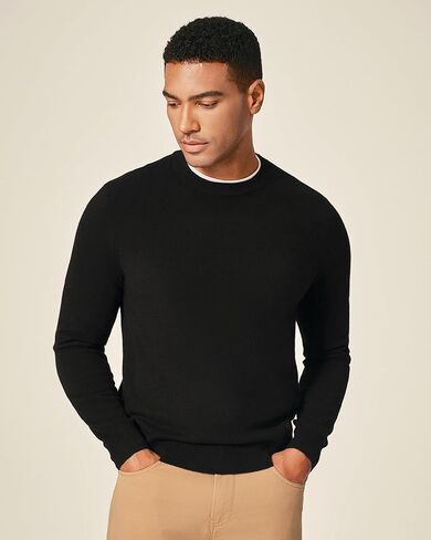 KVSS Men's Crewneck 100% Pure Cashmere Sweater, Pullover Cashmere Sweaters for Mens | Luxury from Inner Mongolia in Saudi Arabia