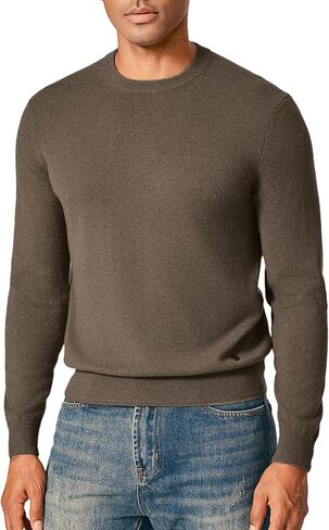 KVSS Men's Crewneck 100% Pure Cashmere Sweater, Pullover Cashmere Sweaters for Mens | Luxury from Inner Mongolia in Saudi Arabia