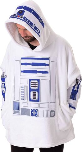 STAR WARS Unisex Wearable Blanket Hoodie | Adults Hooded Pullover Character Graphics in Saudi Arabia