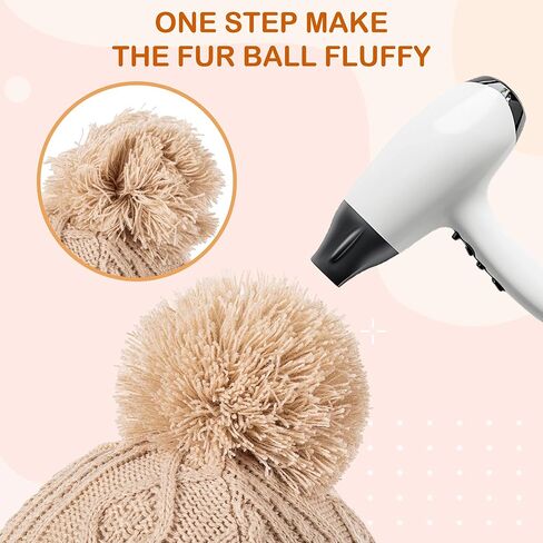 Kids Winter Beanie Hat and Scarf Set with Pom Pom for Girls, Children's Thick Ski Cap with Earflap Fleece Lined Hat 3-9 Years in Saudi Arabia