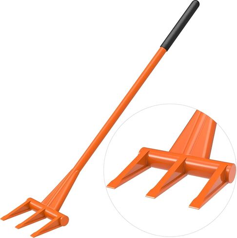 Dolibest 48'' Demo Bar 2-Tine Wrecking Bar, Heavy Duty Pallet Buster with Handle, All-Steel Handle Wrecking Pry Bar, Deck Board Removal Efficient and Effortless for Renovation and Construction in Kuwait