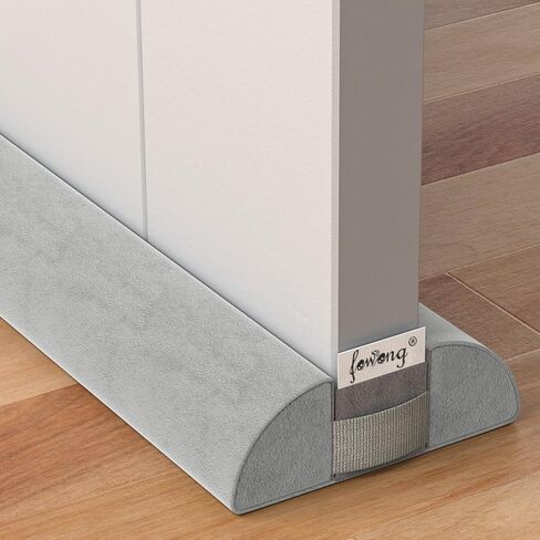fowong Door Draft Stopper 36" Adjustable Under Door Draft Stopper Soundproofing 30 Inch to 36 Inch Triangle Noise Blocker Seal Large Gap up to 1.7", Easy to Install Grey in Saudi Arabia