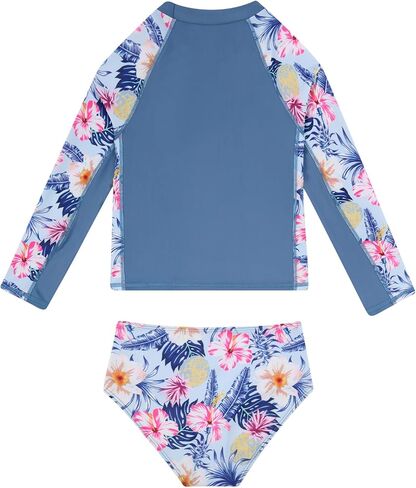 Vogseek Girls 2 Piece Swimsuits Long Sleeve Rashguard Bathing Suits Size 5-12Y in Saudi Arabia