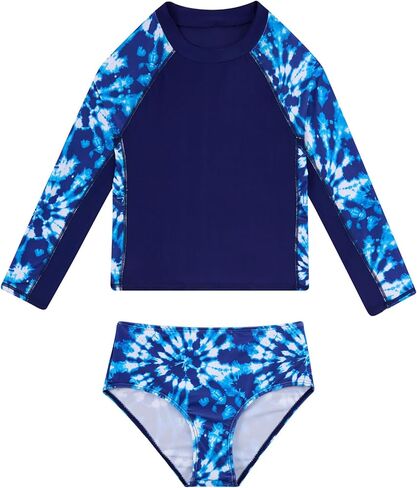 Vogseek Girls 2 Piece Swimsuits Long Sleeve Rashguard Bathing Suits Size 5-12Y in Saudi Arabia