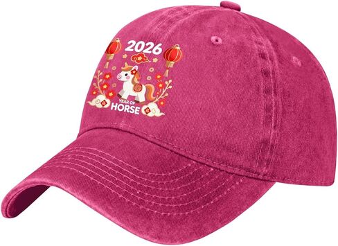 Year of The Horse 2026 Sun Hat Camping Caps for Him in Saudi Arabia