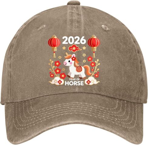 Year of The Horse 2026 Sun Hat Camping Caps for Him in Saudi Arabia