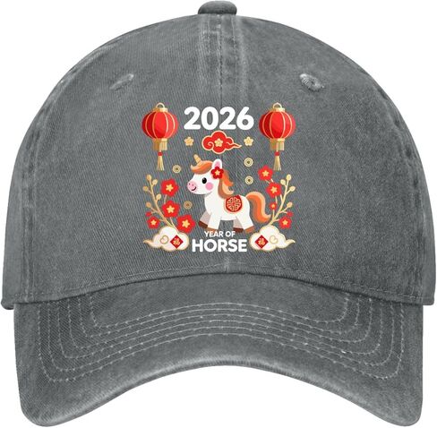 Year of The Horse 2026 Sun Hat Camping Caps for Him in Saudi Arabia