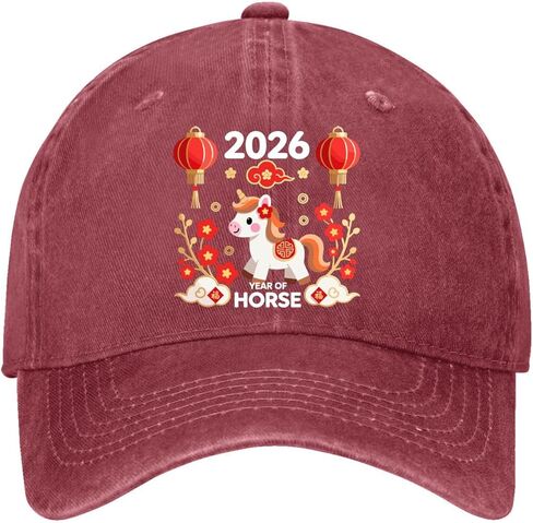 Year of The Horse 2026 Sun Hat Camping Caps for Him in Saudi Arabia
