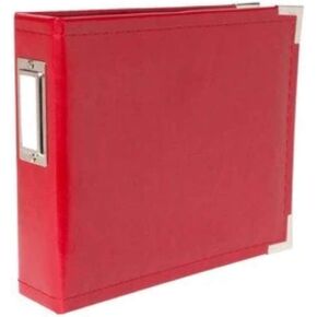 جلد كلاسيكي من We R Memory Keepers 40393-7 - ألبوم حلقة مقاس 6x6 بوصة، أحمر حقيقي in Kuwait